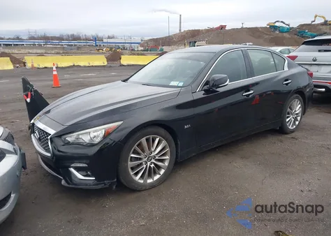 2018 Infiniti Q50 3.0T Luxe z USA, uszkodzony, nr VIN JN1EV7AP9JM591700